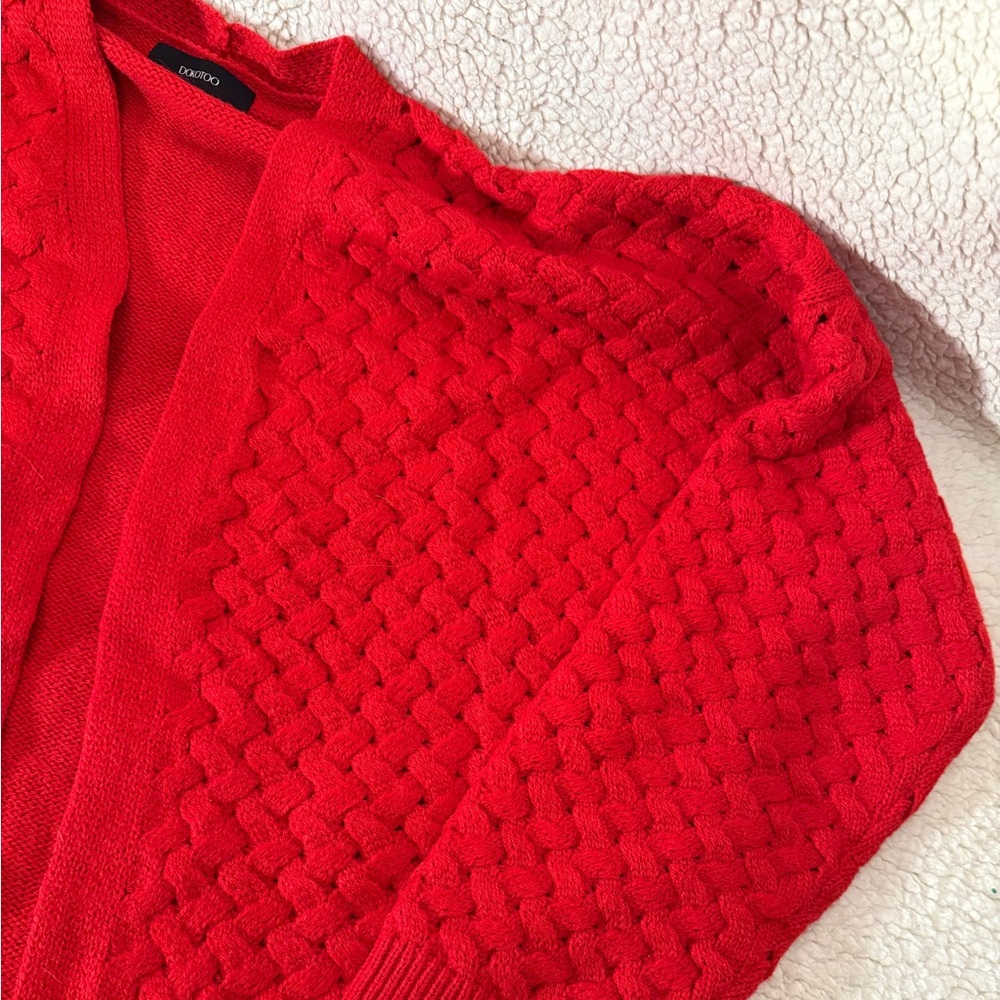 Maurices Cozy Cardigan Collection - Red, Brown, Gray. Size XL. - Picture 5 of 9